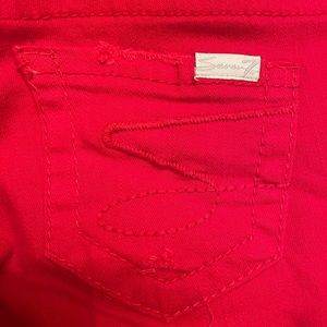 Seven brand red jeans